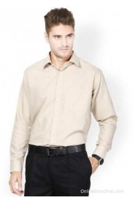 Protext Men's Solid Formal Shirt